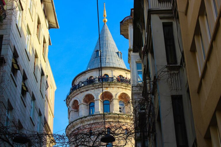 a church with a clock on the side of a building