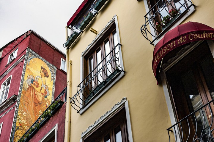 a clock on the side of a building
