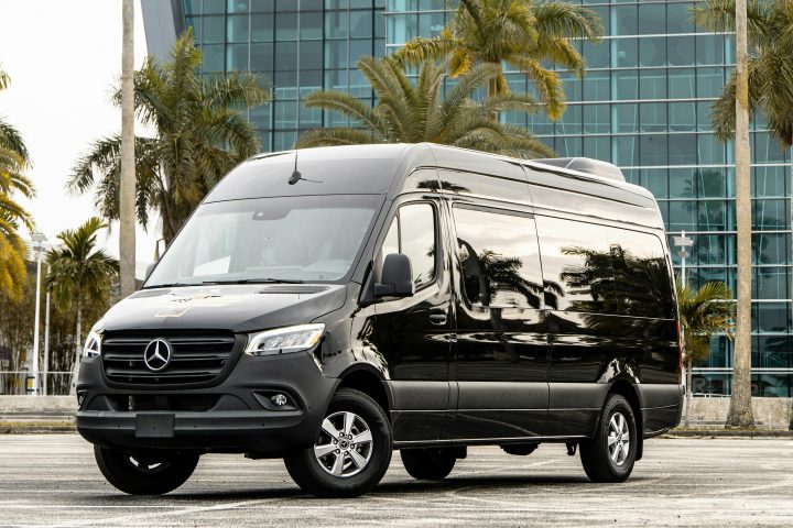 a car parked in front of a building
